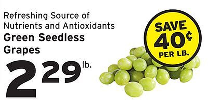 Green Seedless Grapes - Hannaford weekly ad deal