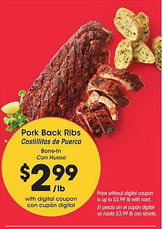 Pork Back Ribs - Smith's Food and Drug weekly ad deal