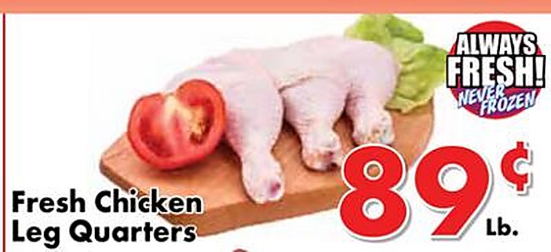 Fresh Chicken Leg Quarters - Valley Marketplace weekly ad deal