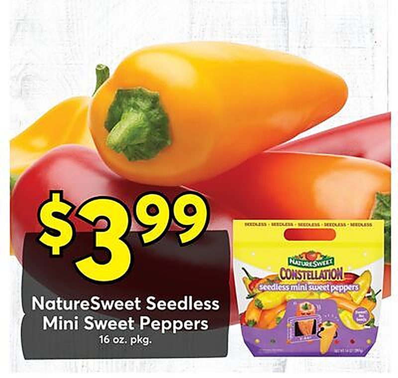 NatureSweet Seedless Mini Sweet Peppers - Dierbergs weekly ad deal