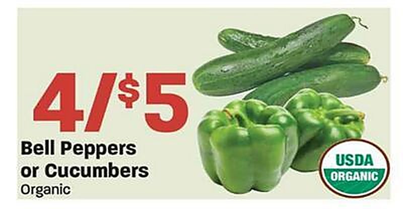 Bell Peppers or Cucumbers - Maceys weekly ad deal