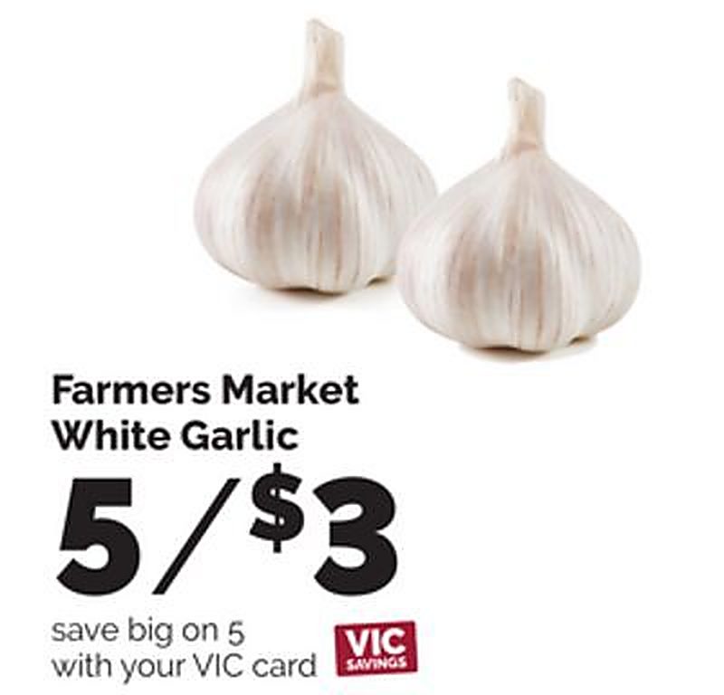 Farmers Market White Garlic - Harris Teeter weekly ad deal