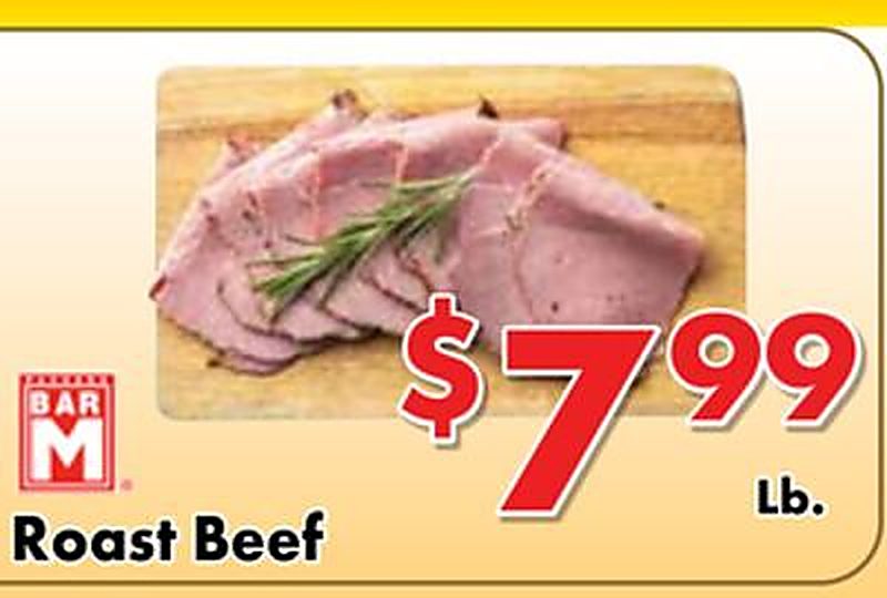 Roast Beef - Valley Marketplace weekly ad deal