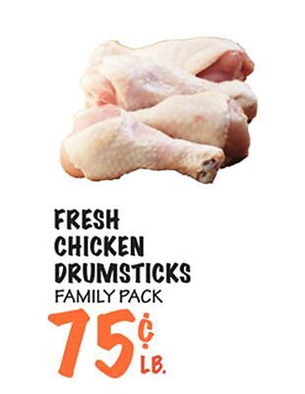 FRESH CHICKEN DRUMSTICKS - Foodarama weekly ad deal