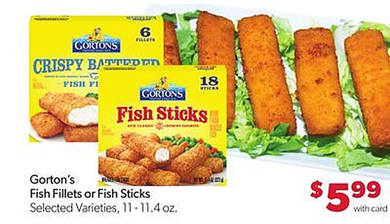 Gorton's Fish Fillets or Fish Sticks - VG’s Grocery weekly ad deal