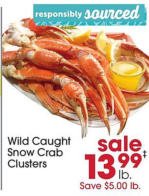 Wild Caught Snow Crab Clusters - Giant Eagle weekly ad deal
