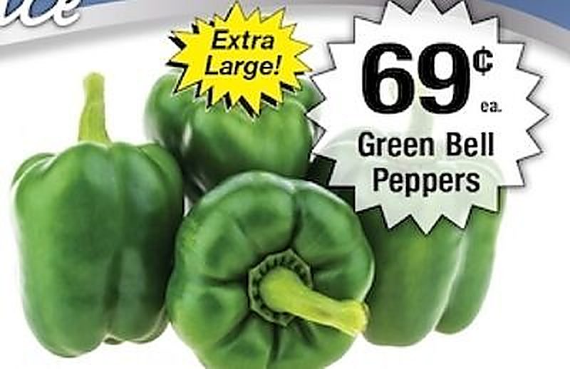 Green Bell Peppers - Harvest Foods weekly ad deal