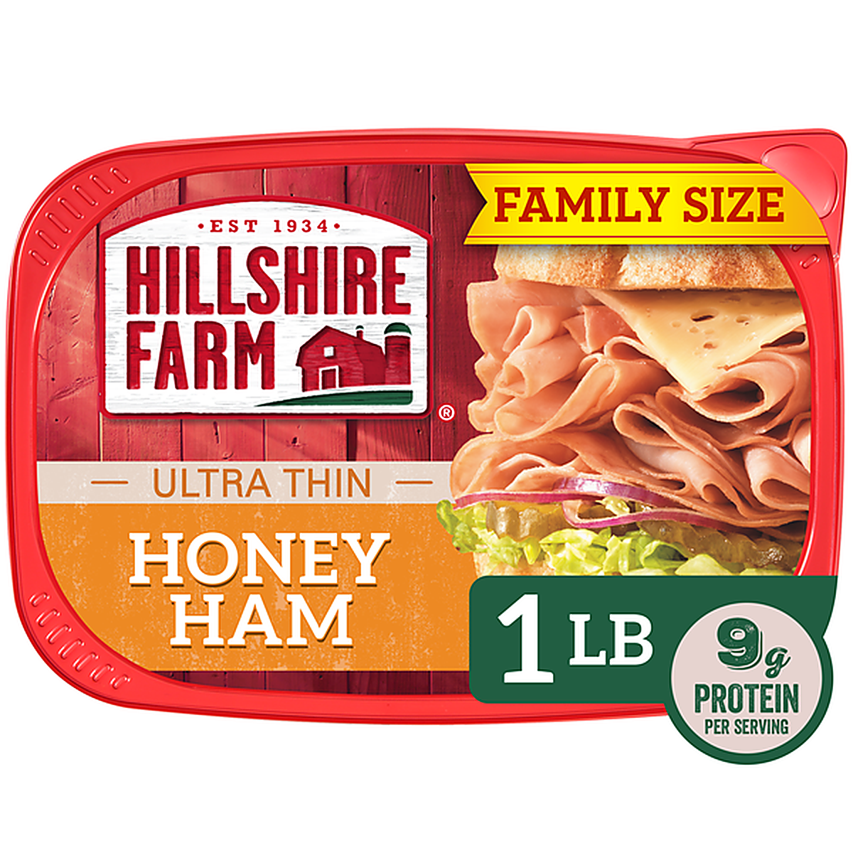Hillshire Farm Ultra Thin Sliced Honey Ham Sandwich Meat, 16 oz