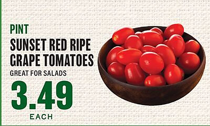 SUNSET RED RIPE GRAPE TOMATOES - Lowes Foods weekly ad deal