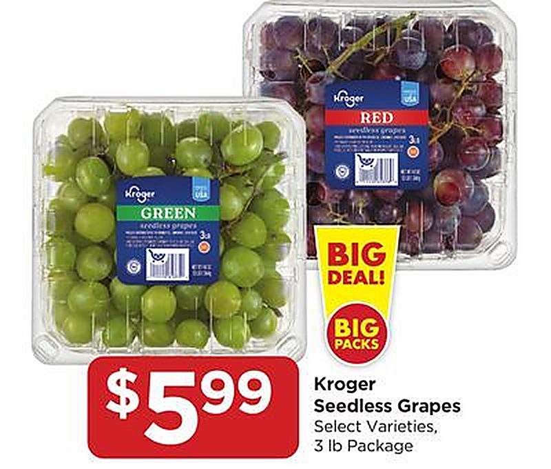 Kroger Seedless Grapes - Food 4 Less weekly ad deal