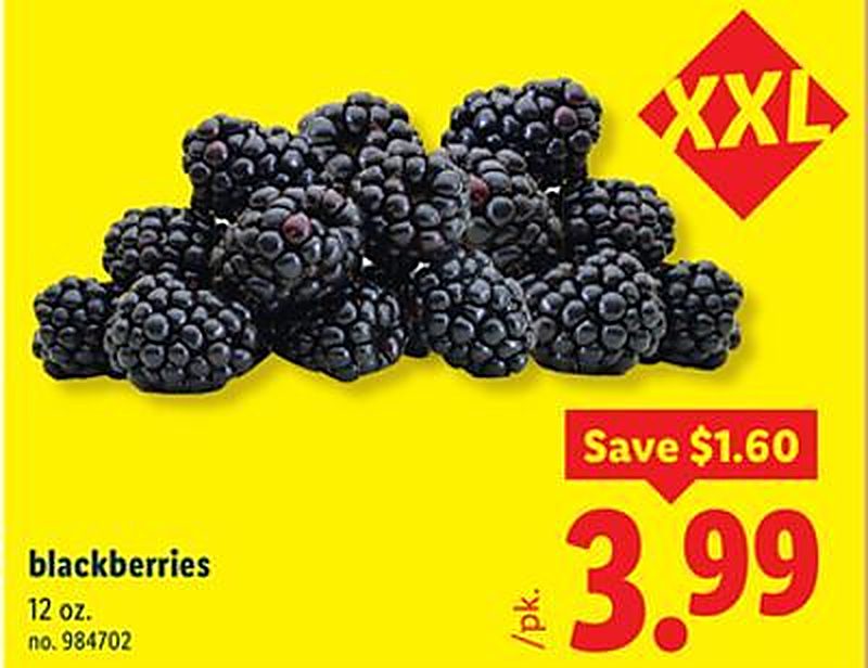blackberries - Lidl weekly ad deal