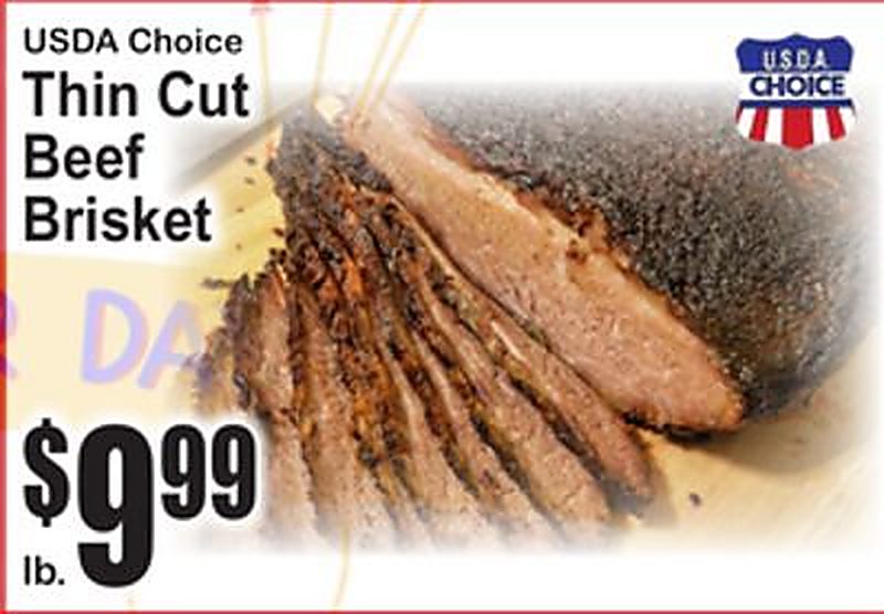 USDA Choice Thin Cut Beef Brisket - Superfresh weekly ad deal