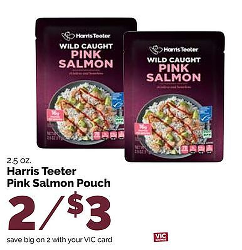 Harris Teeter Pink Salmon Pouch - Harris Teeter weekly ad deal