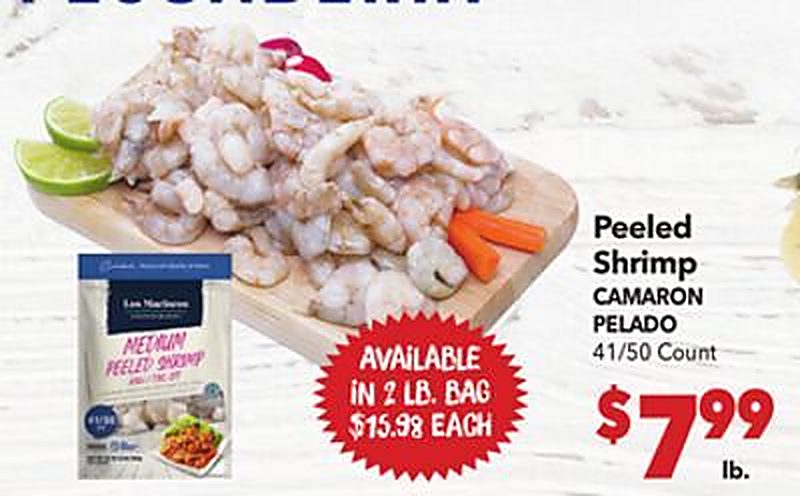 Peeled Shrimp - Vallarta Supermarkets weekly ad deal
