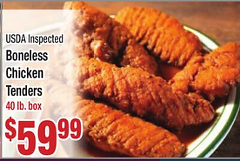 USDA Inspected Boneless Chicken Tenders - Food Pride Market weekly ad deal