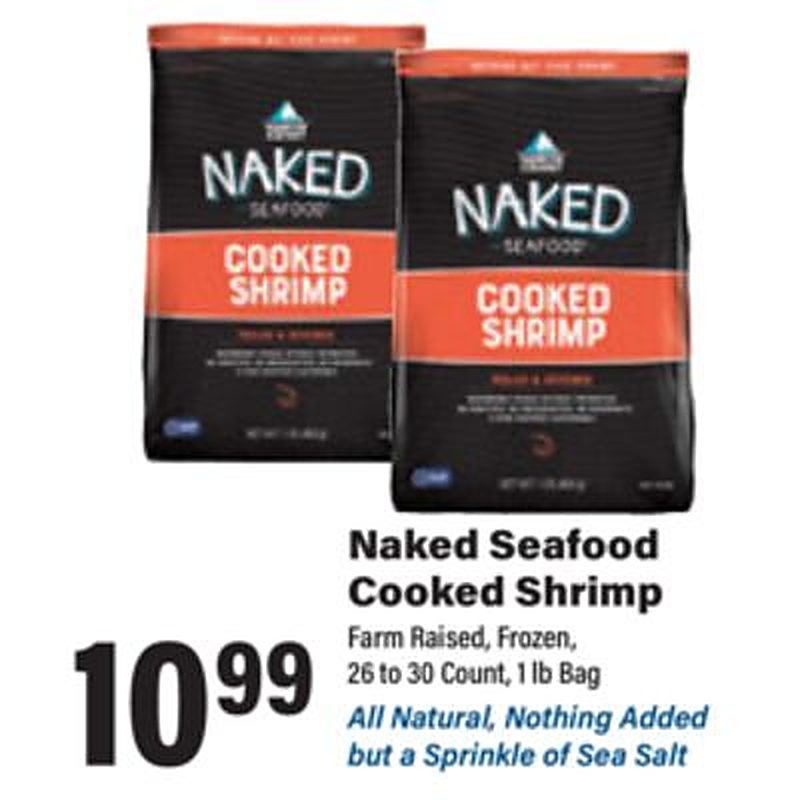 Naked Seafood Cooked Shrimp - Big Y weekly ad deal