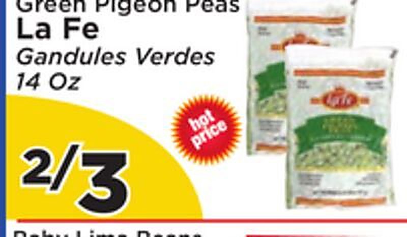 La Fe Green Pigeon Peas - Presidente Supermarketss weekly ad deal