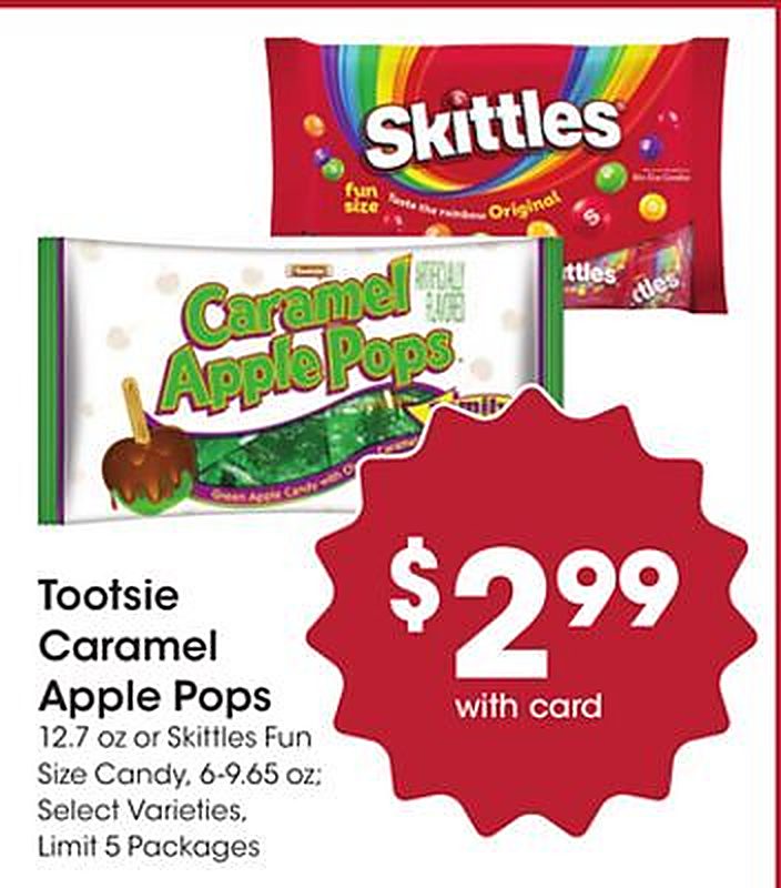 Tootsie Caramel Apple Pops - JayC Food Stores weekly ad deal