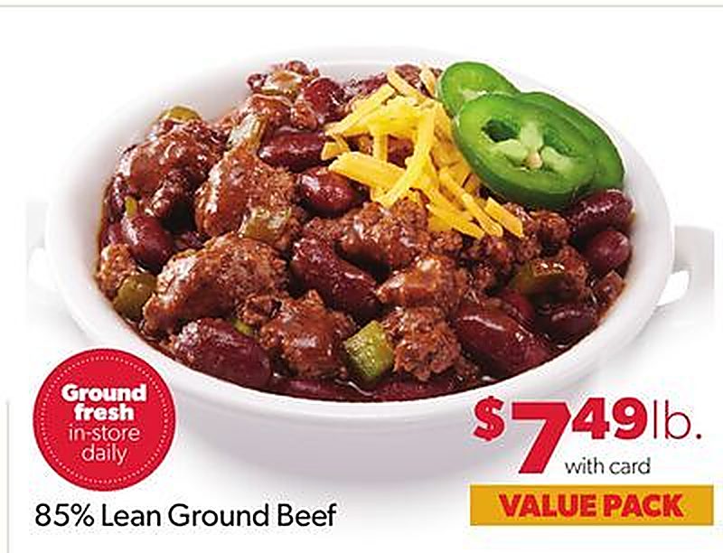 85% Lean Ground Beef - VG’s Grocery weekly ad deal