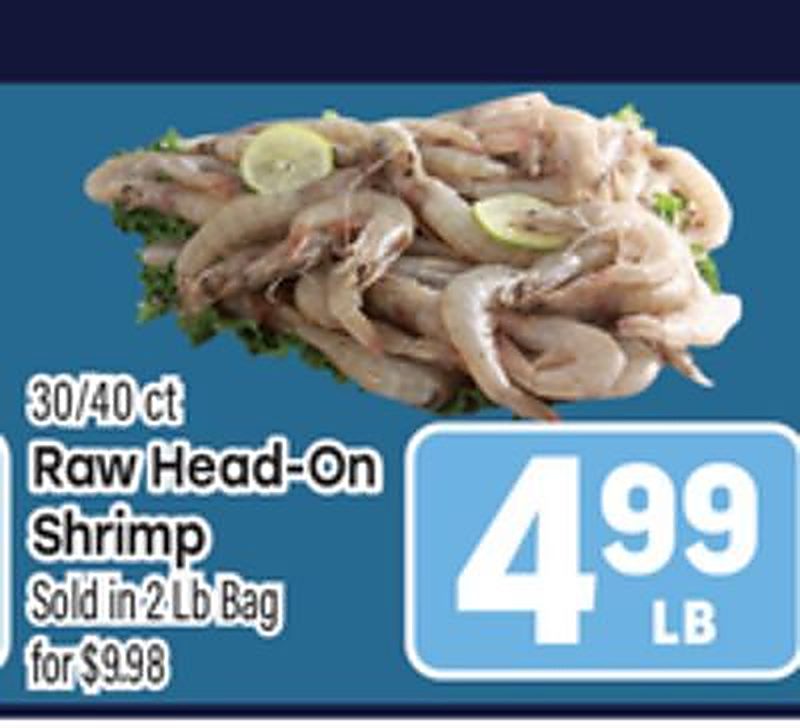 Raw Head-On Shrimp - Tony's Fresh Market weekly ad deal