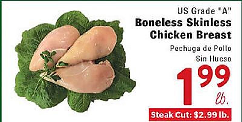 US Grade "A" Boneless Skinless Chicken Breast - Rio Valley Market weekly ad deal