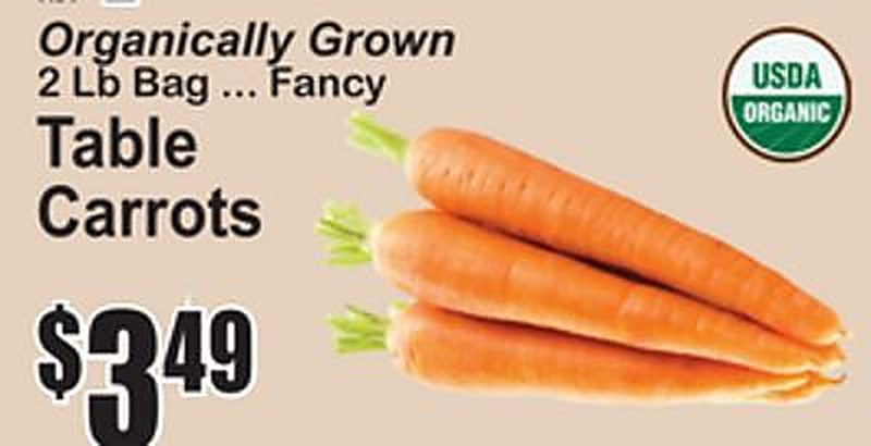 Table Carrots - Superfresh weekly ad deal