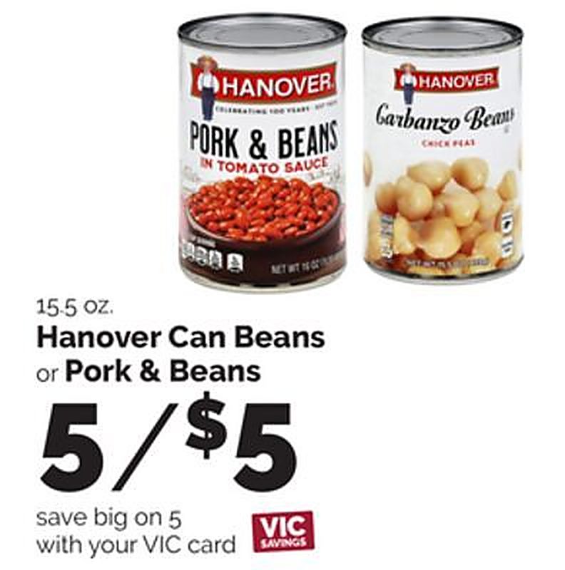 Hanover Can Beans or Pork & Beans - Harris Teeter weekly ad deal