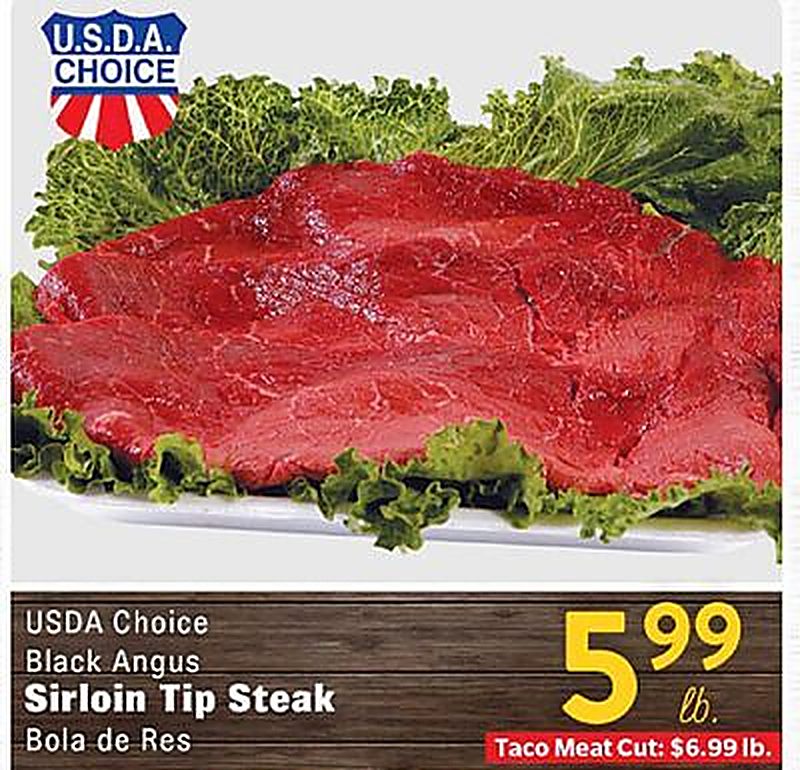 USDA Choice Black Angus Sirloin Tip Steak - Rio Valley Market weekly ad deal