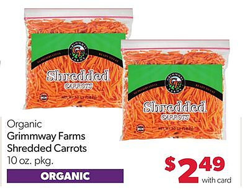 Organic Grimmway Farms Shredded Carrots - VG’s Grocery weekly ad deal