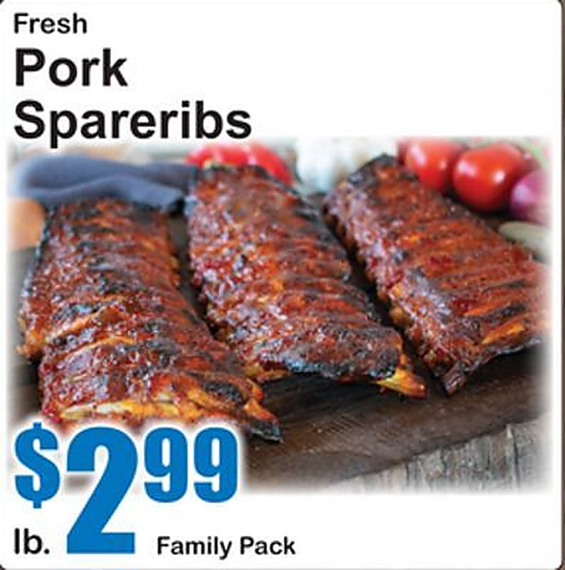 Fresh Pork Spareribs - Superfresh weekly ad deal