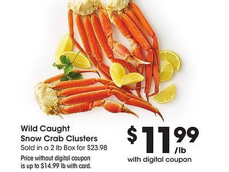 Wild Caught Snow Crab Clusters - Kroger weekly ad deal