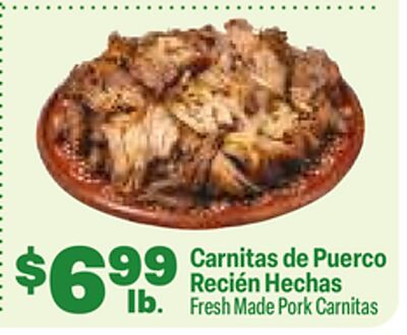Fresh Made Pork Carnitas - El Rio Grande weekly ad deal