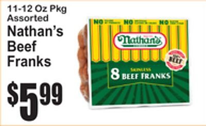 Nathan's Beef Franks - Superfresh weekly ad deal