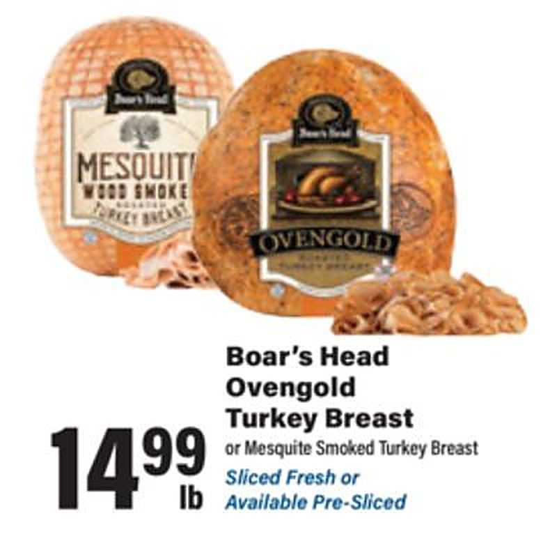 Boar's Head Ovengold Turkey Breast - Big Y weekly ad deal