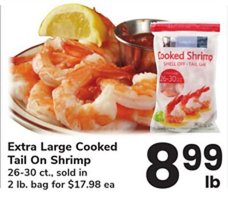 Extra Large Cooked Tail On Shrimp - Acme Markets weekly ad deal