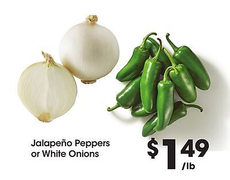 Jalapeño Peppers or White Onions - Foods Co weekly ad deal