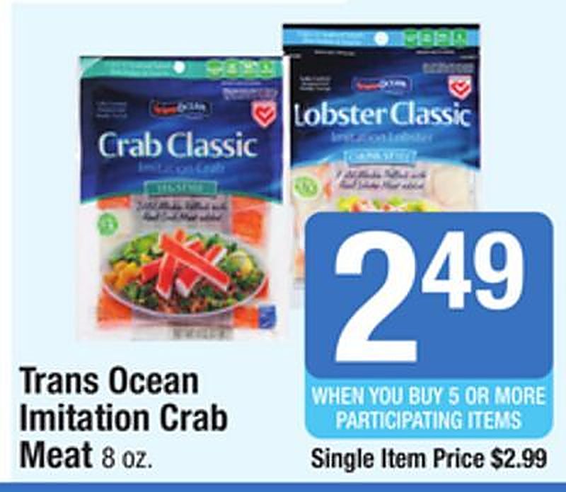 Trans Ocean Imitation Crab Meat - Star Market weekly ad deal