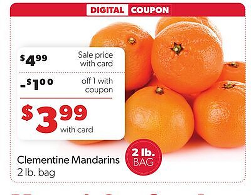 Clementine Mandarins - VG’s Grocery weekly ad deal