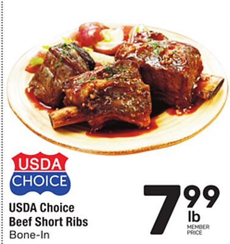 USDA Choice Beef Short Ribs - Tom Thumb weekly ad deal