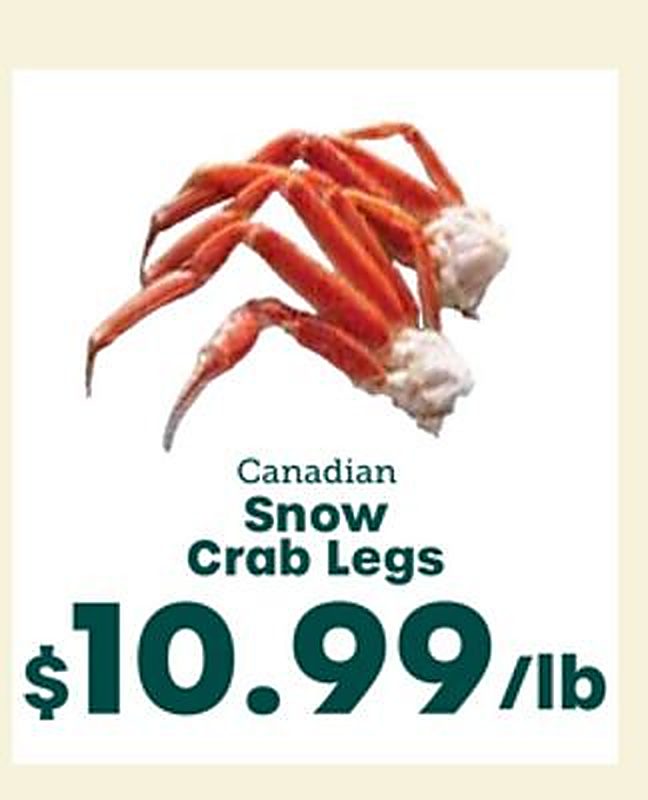 Canadian Snow Crab Legs - Little Giant Farmers Market weekly ad deal