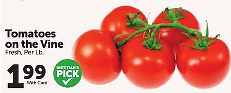 Tomatoes on the Vine - Food City weekly ad deal