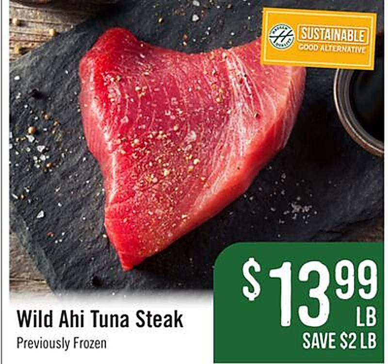 Wild Ahi Tuna Steak - Haggen Food & Pharmacy weekly ad deal