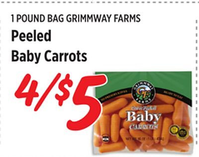 Peeled Baby Carrots - Rouses Markets weekly ad deal