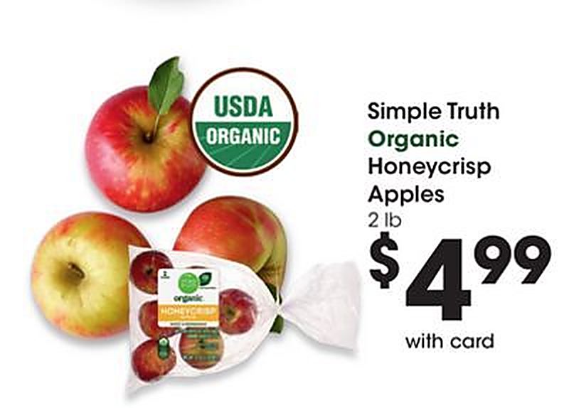Simple Truth Organic Honeycrisp Apples - QFC weekly ad deal