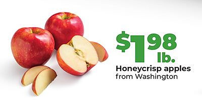 Honeycrisp apples from Washington - Hy Vee weekly ad deal