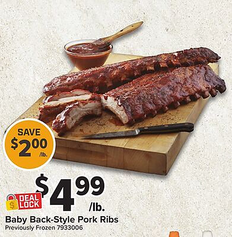 Baby Back-Style Pork Ribs - Giant Food weekly ad deal