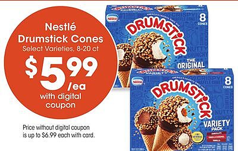 Nestlé Drumstick Cones - QFC weekly ad deal