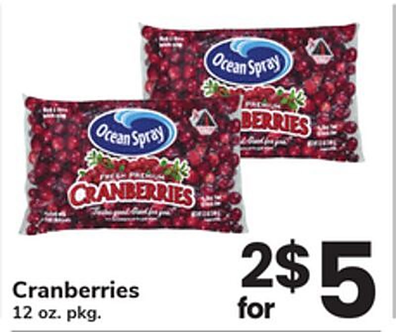 Cranberries - Safeway weekly ad deal