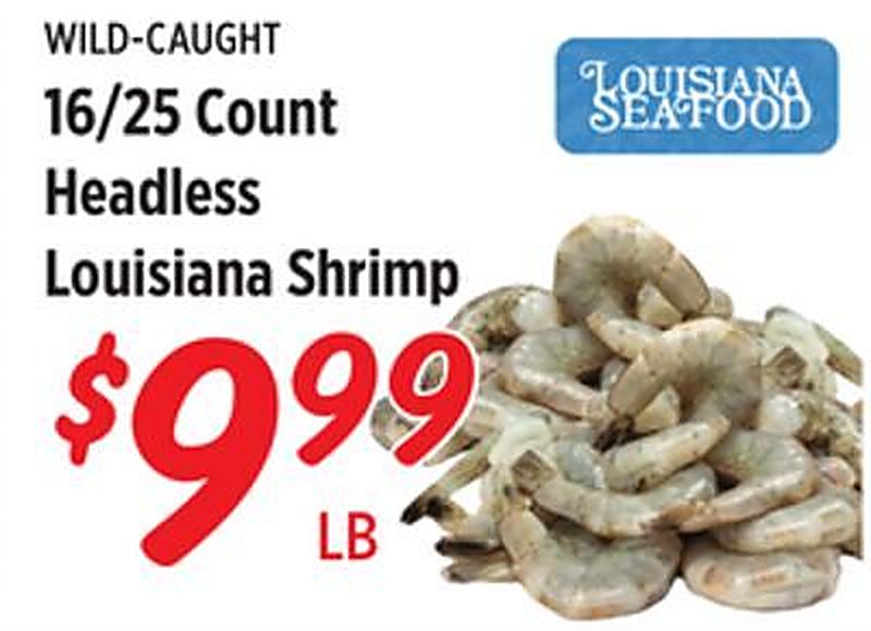 16/25 Count Headless Louisiana Shrimp - Rouses Markets weekly ad deal
