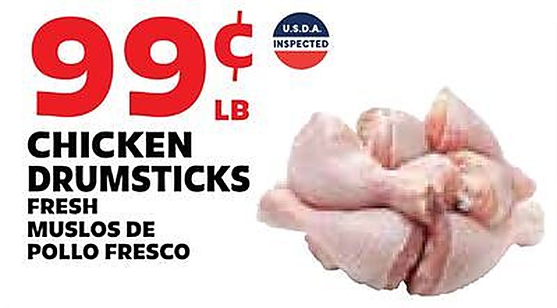 CHICKEN DRUMSTICKS FRESH / MUSLOS DE POLLO FRESCO - Sedanos weekly ad deal